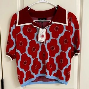 BRAND NEW Cider polo short sleeve sweater!!